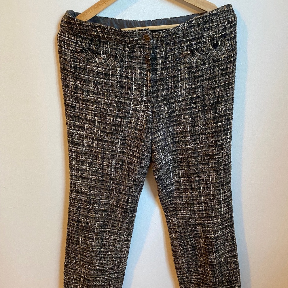 Chanel tweed vintage pants